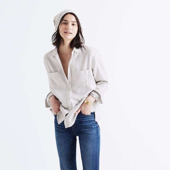 Madewell Flannel Ex-Boyfriend Shirt - M - Picture 8 of 8